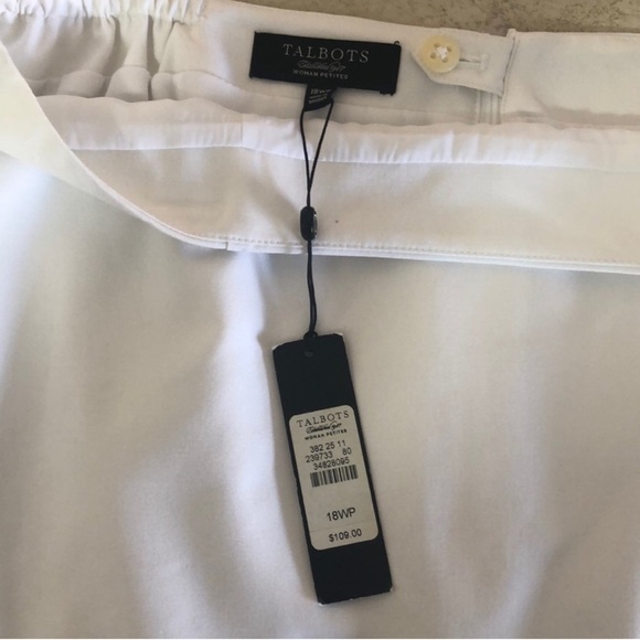 Talbots Plus Petite White Skirt NWT 18WP - Picture 4 of 9
